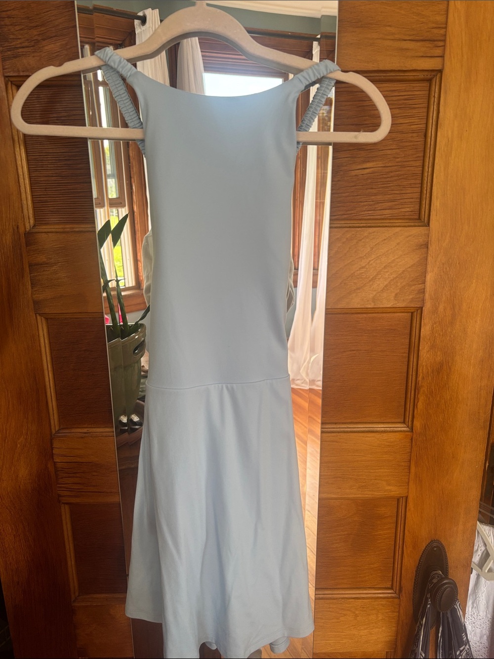 Light Blue Women's Athletic Sleeveless Dress